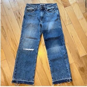 Maison Clochard Distressed Frayed Hem Cotton Jeans size 28